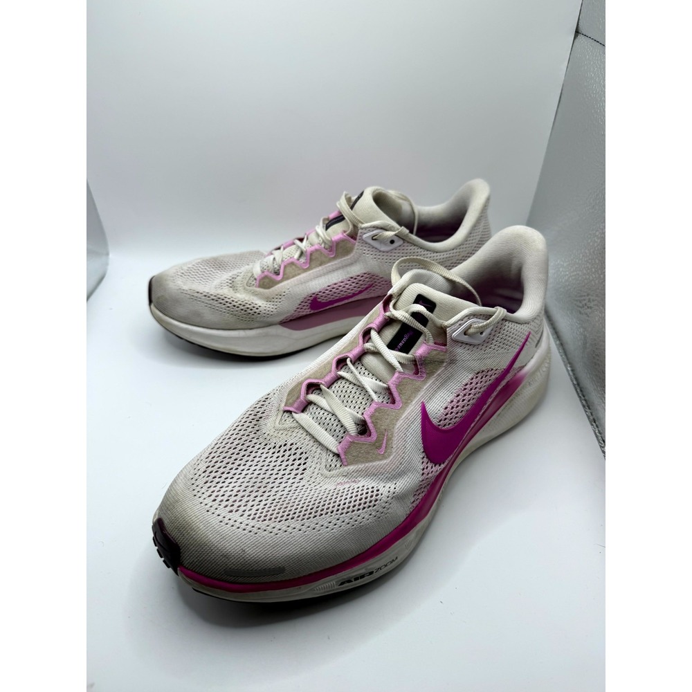 Nike Air Zoom Pegasus 41 FD2723-103 Womens 9 Sneaker White Hyper Violet Running